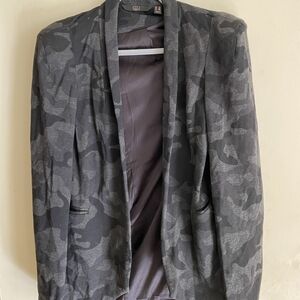 G.I.L.I. Charcoal Textured Jacket / Poncho